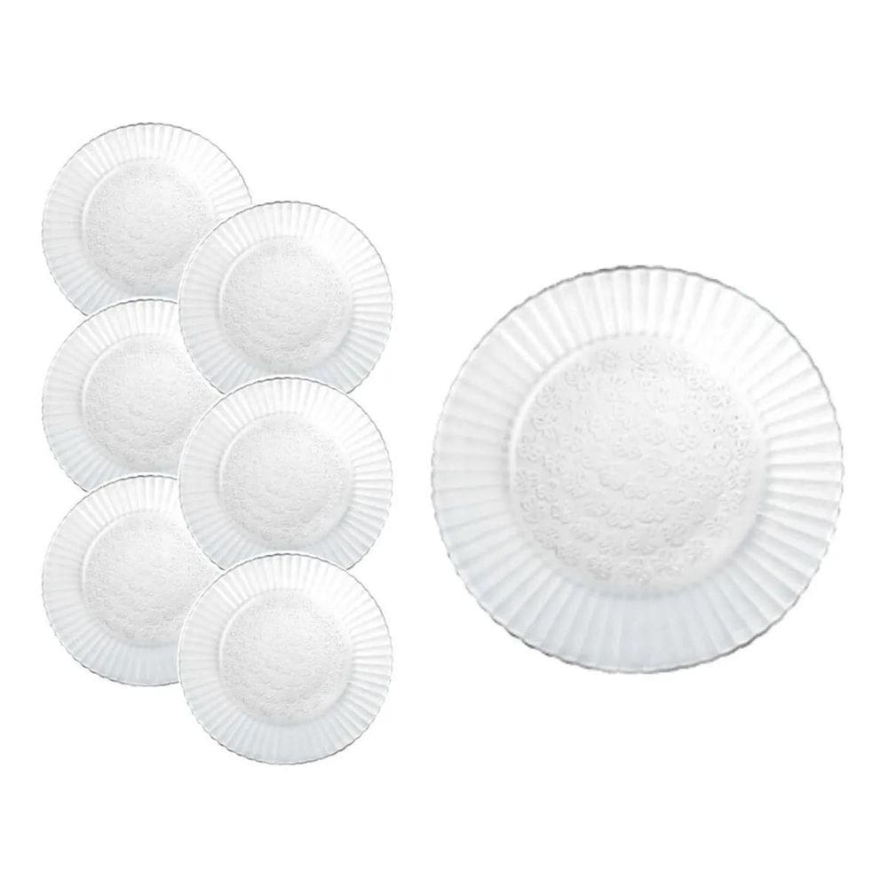 Prato Duralex Primavera Fundo Nadir 22,4 Cm Com 24 Unidades