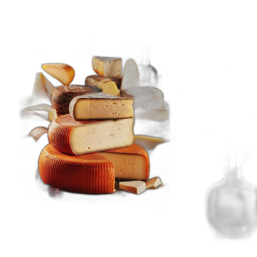 Quadro Decorativo Fotografia De Queijos Variados 45X34Cm