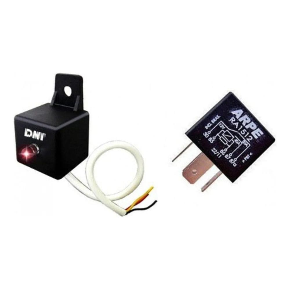 Relé Led Sinalizador Sistemas Alarme Ligado + Relé Auxiliar