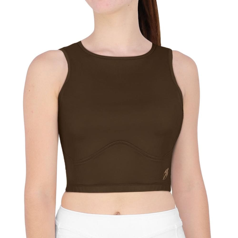 Top Cropped Mormaii Recorte Beach Sports Marrom