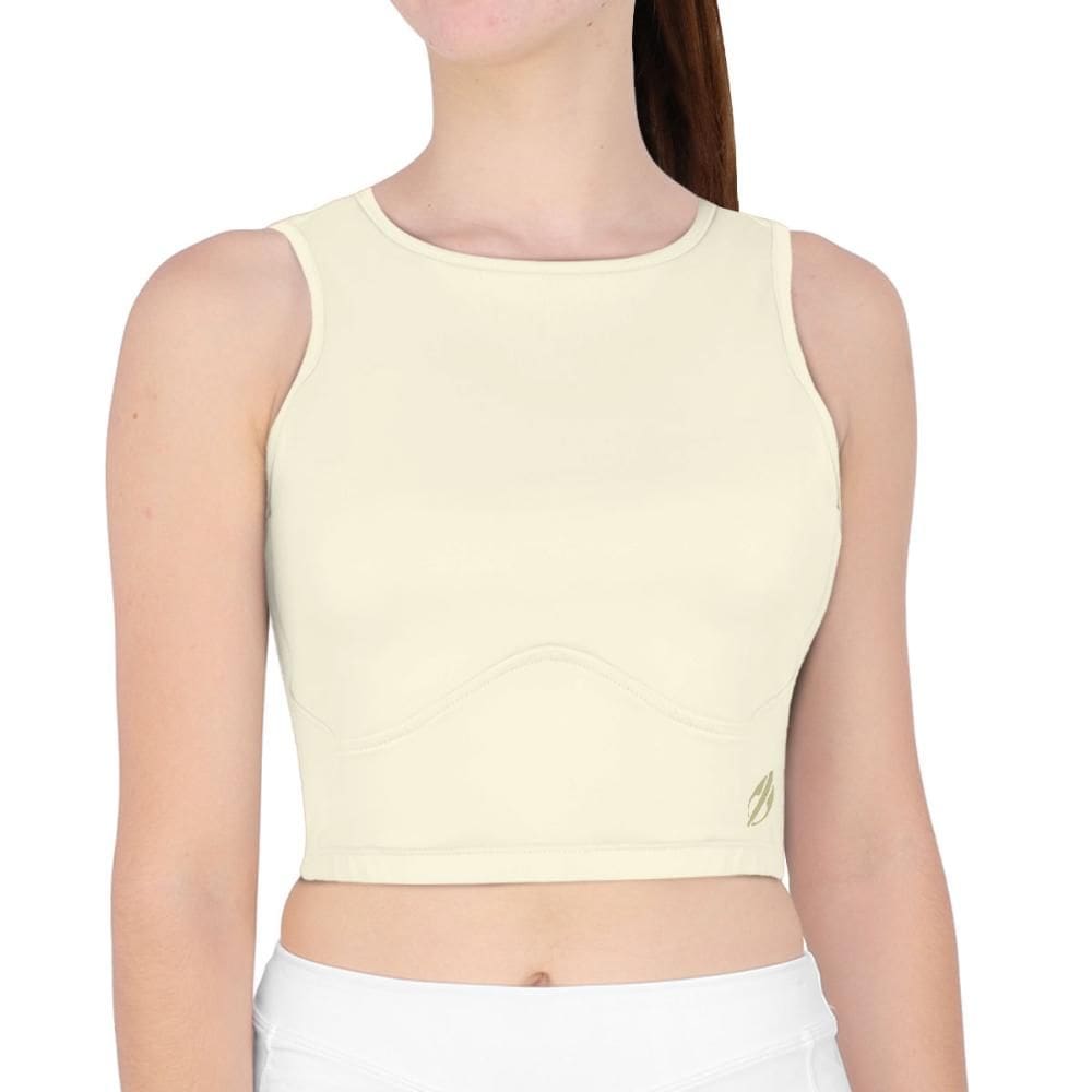 Top Cropped Mormaii Recorte Beach Sports Off White