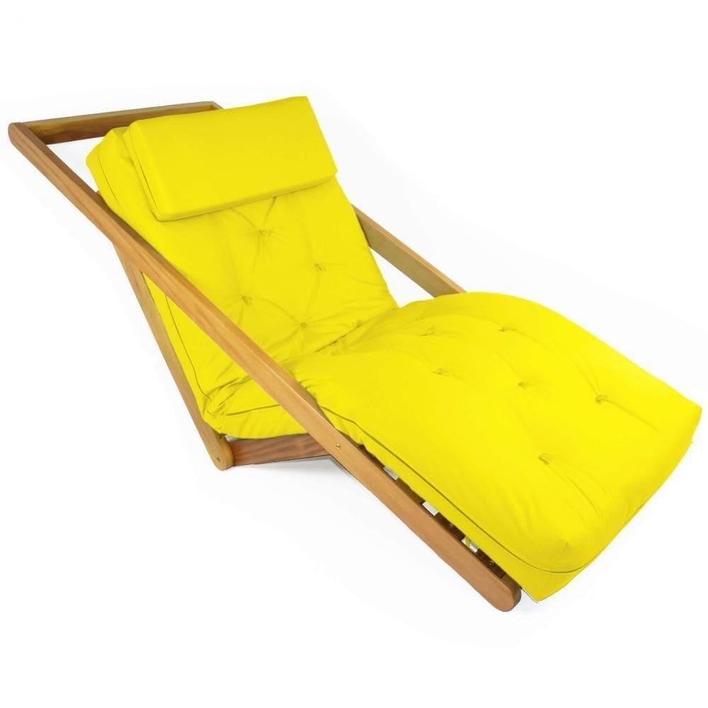 Poltrona New York Reclinável Sala Estar Acquablock Amarelo