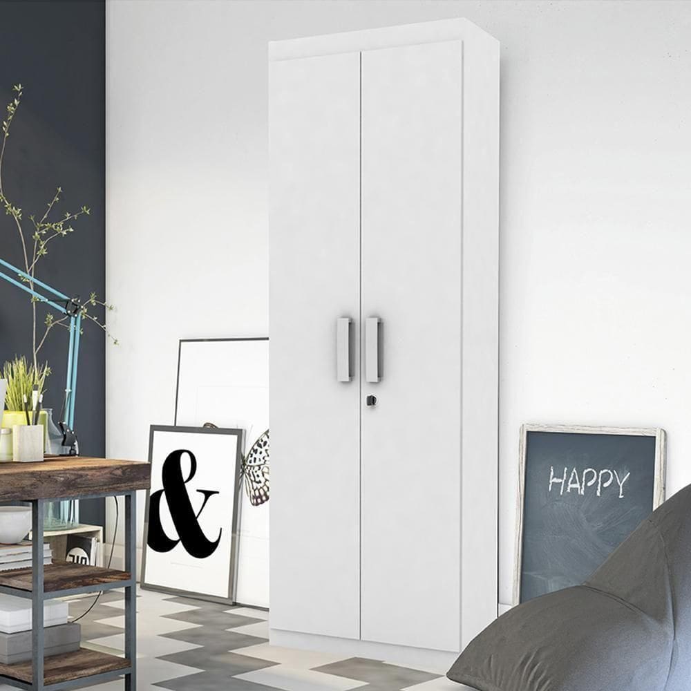 Organizador Delta - Mdp 1 Porta E 1 Gaveta Branco - Lukaliam Móveis