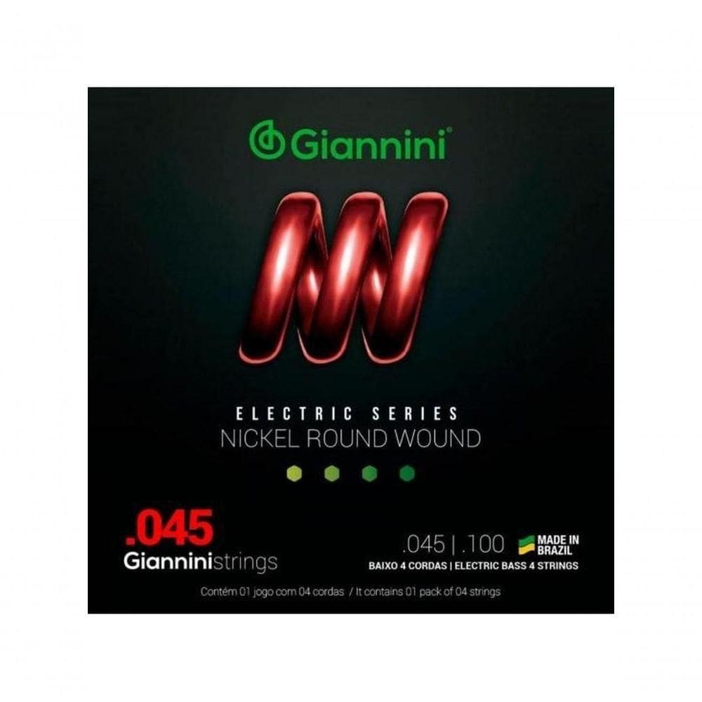 Encordoamento Para Contrabaixo 4 Cordas .045 Giannini Geebrs