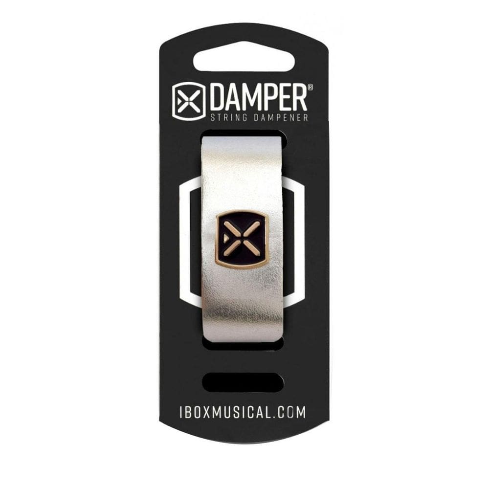 Damper Em Couro E Tag Em Metal Prata Metalico
