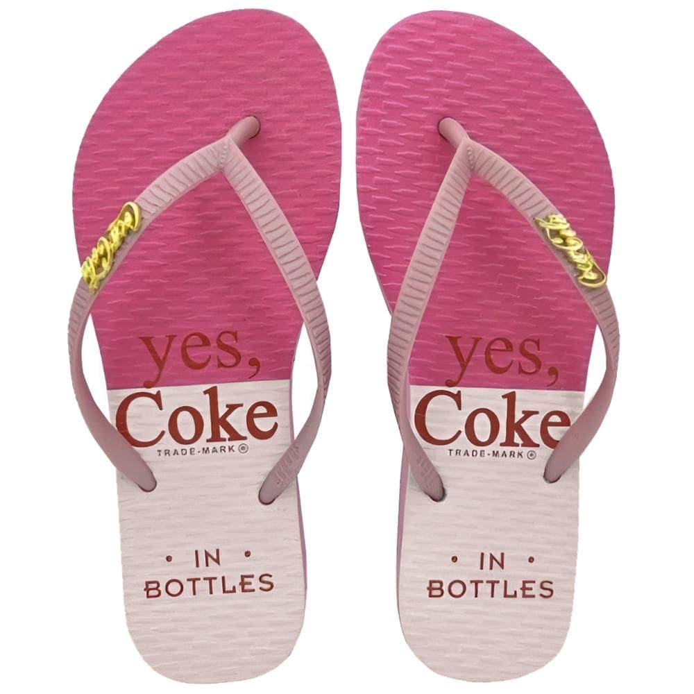Chinelo Coca Cola Soft Block Rosa