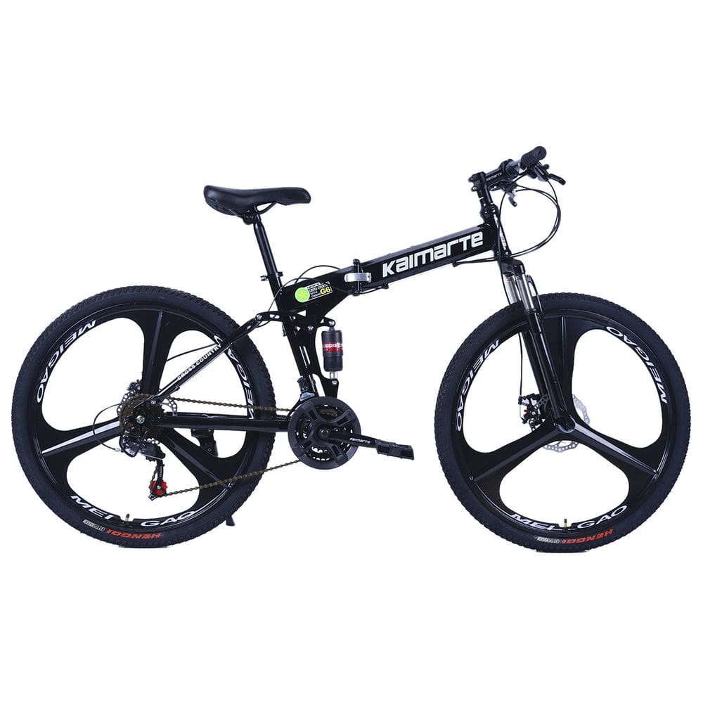 Bicicleta Aro 26 Bike Dobrável Aço Carbono 21V Freio A Disco