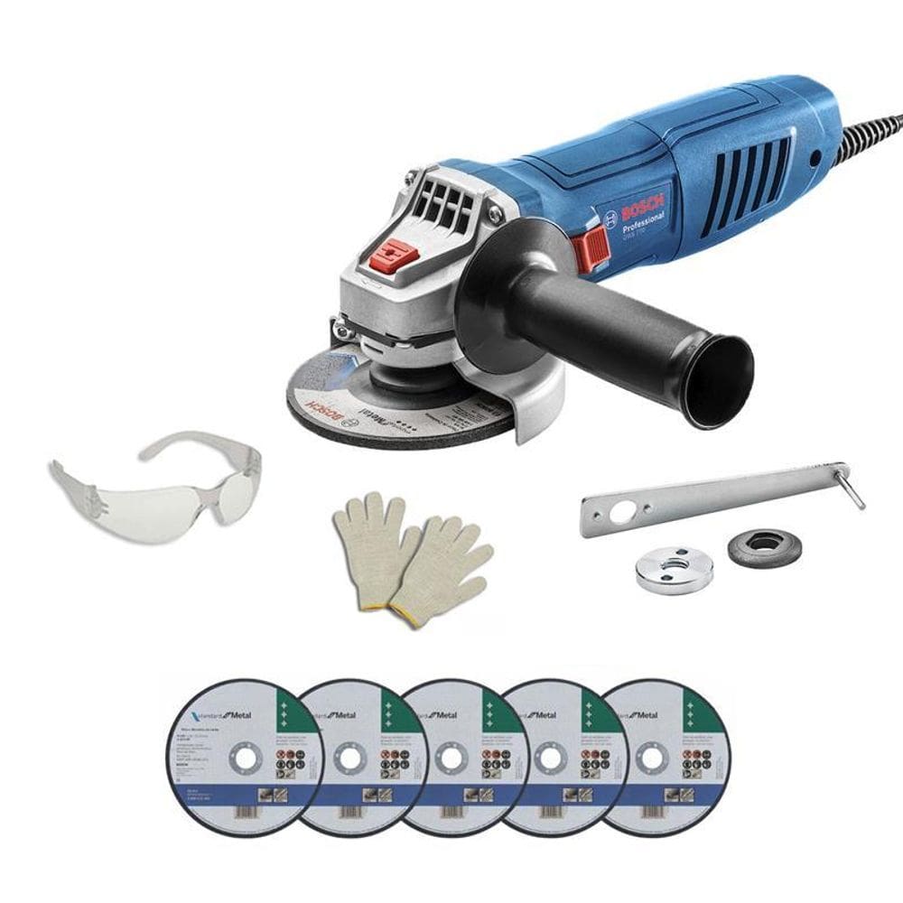 Esmerilhadeira Bosch Gws770 4.1/2 770W Discos + Óculos 220V