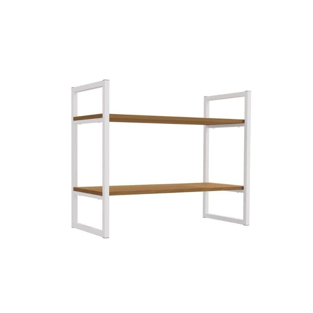 Prateleira Decorativa Quarto Bebê Industrial Li008 Canela-branco - Kappesberg