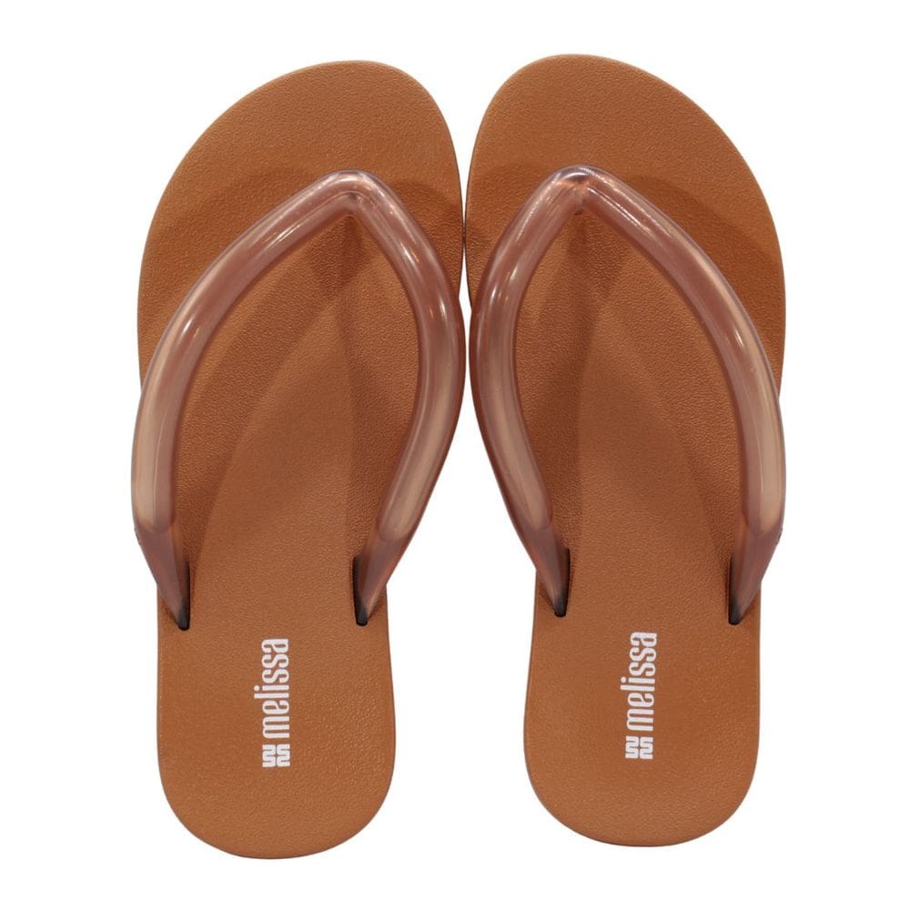 Chinelo Melissa Flip Flop Airflow Ad Marrom e Azul