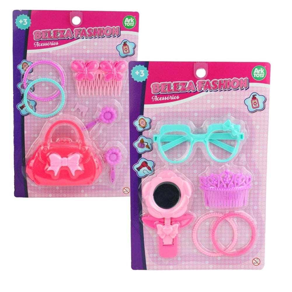 KIT Salão de Beleza 5 Peças Infantil  - Tudo em Caixa