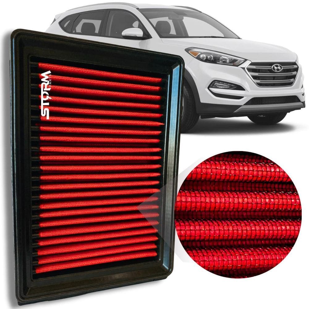 Filtro Ar Esportivo Hyundai Tucson 1.6 Turbo Ano 2017 A 2024