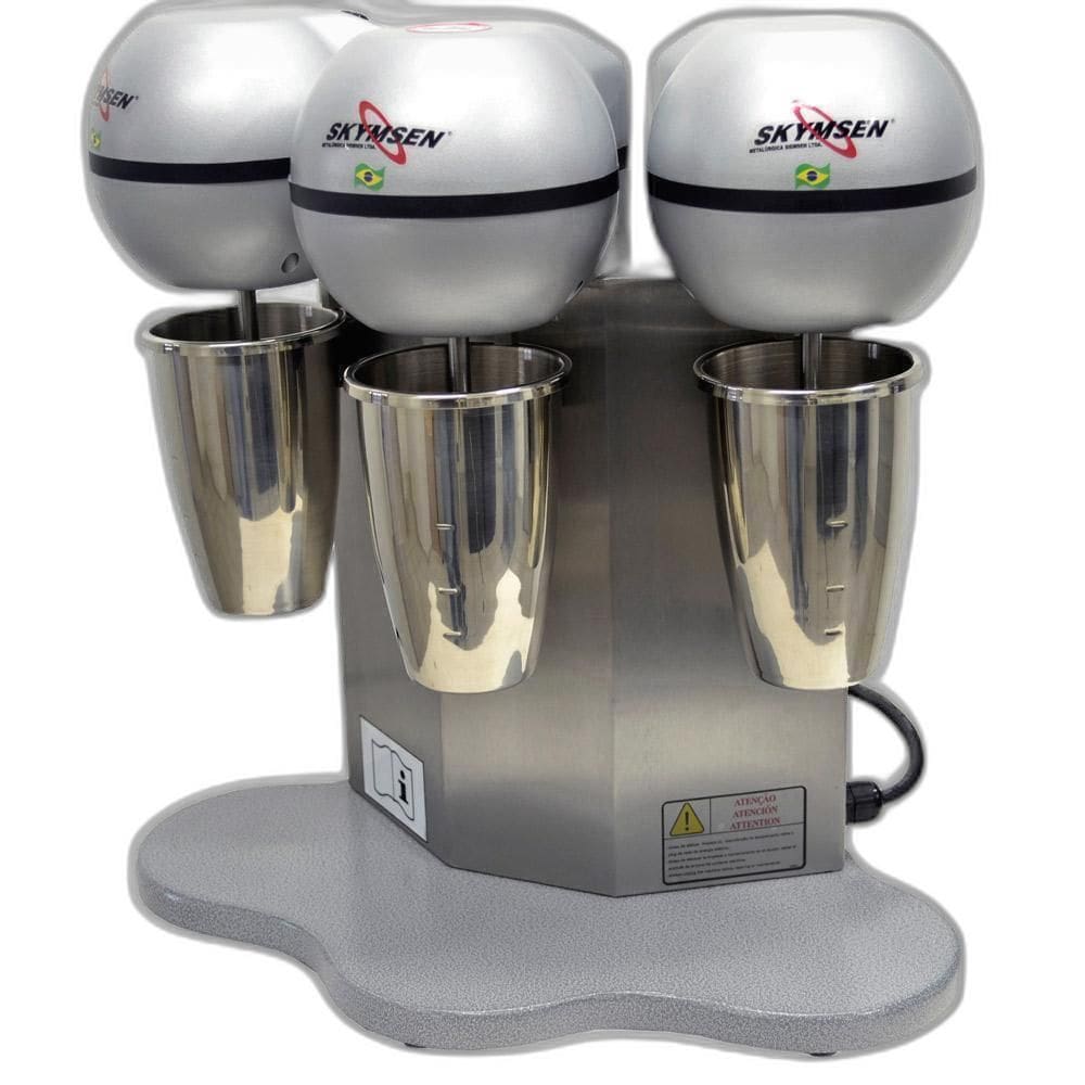 Batedor Milk Shake Copo Inox 3 Hastes Bms-3-N Skymsen 127V
