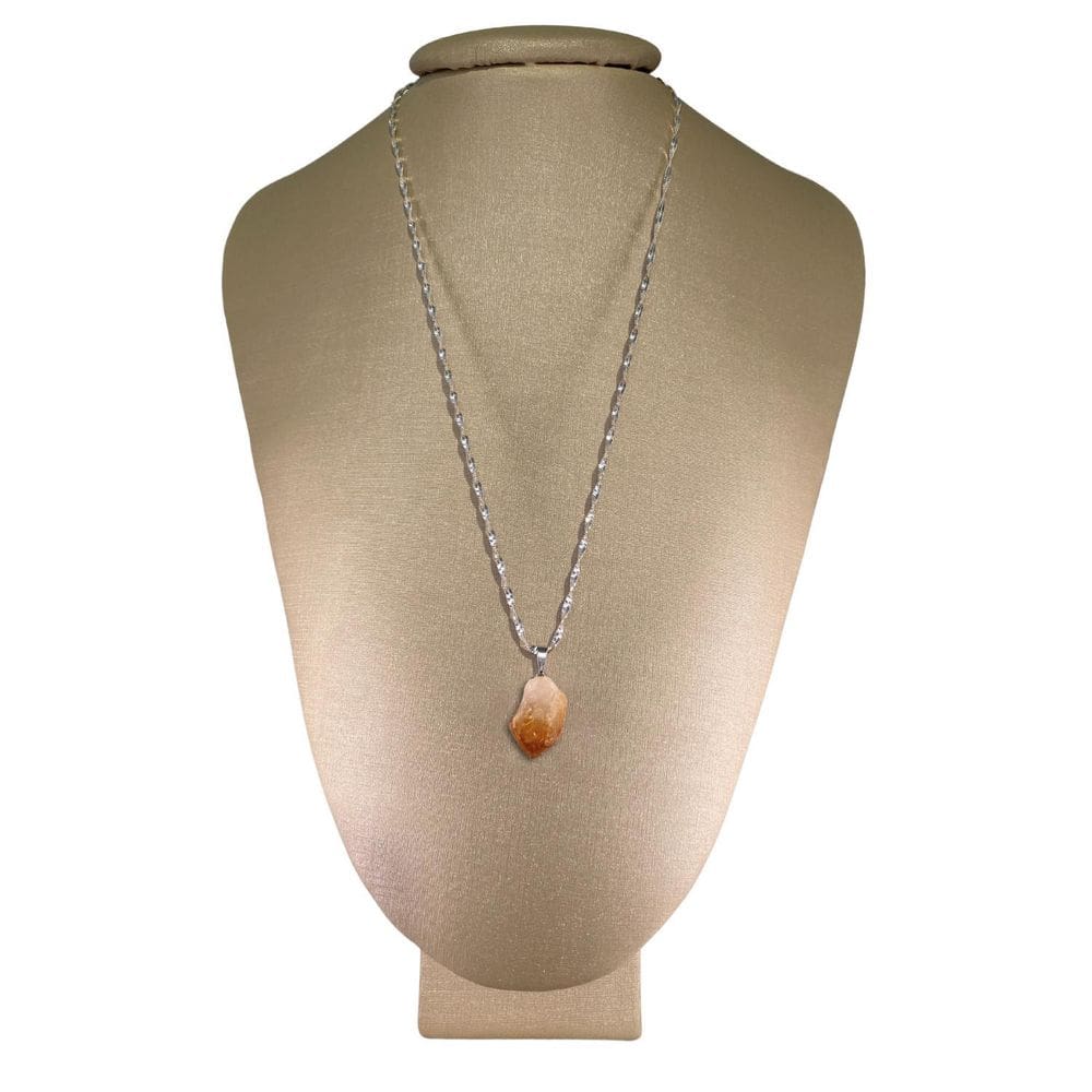 Colar Prata 925 Hélice Citrino Semi Lapidado - Ponte Vecchio