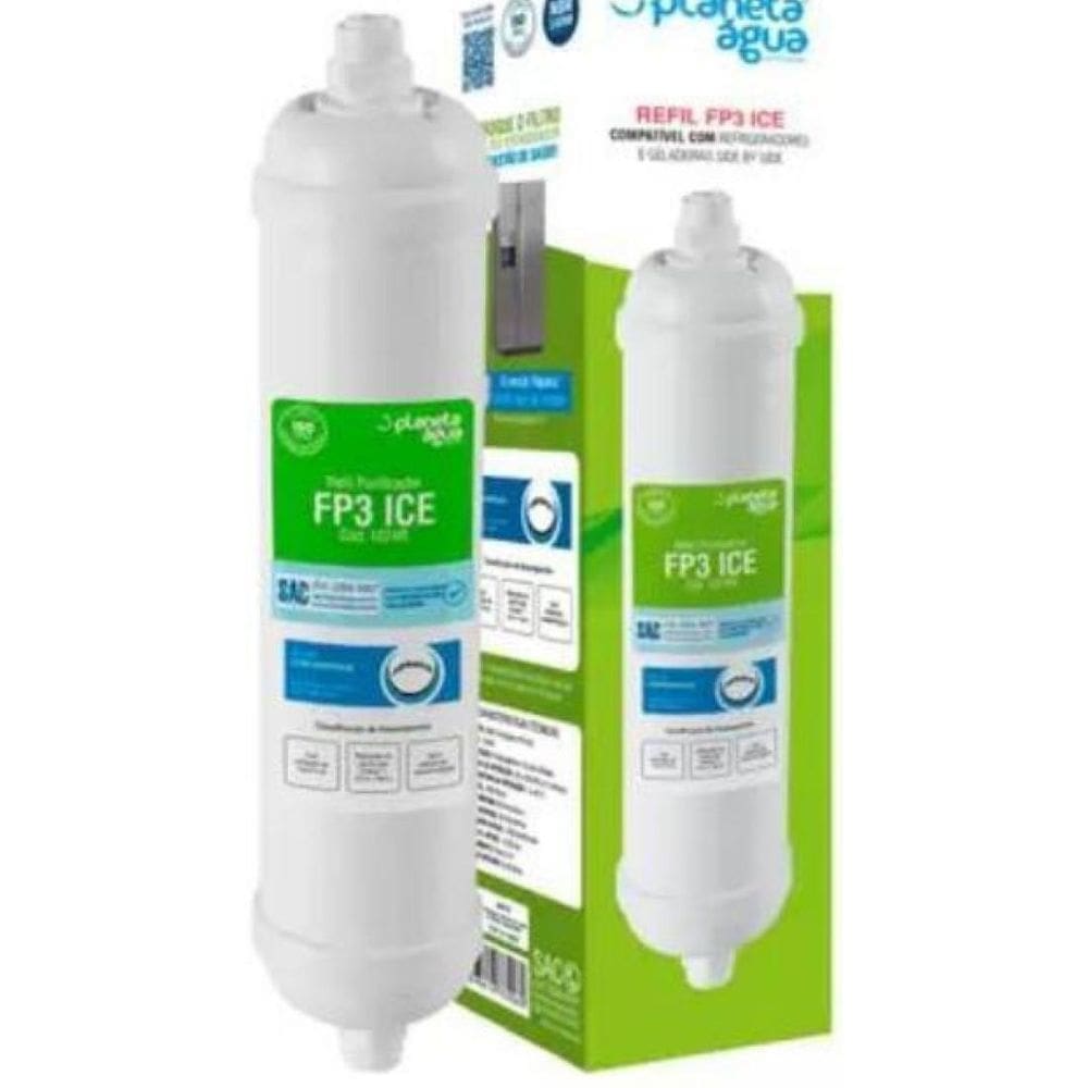 Refil Filtro Fp3 Geladeiras Side By Side Diversas Com Conex