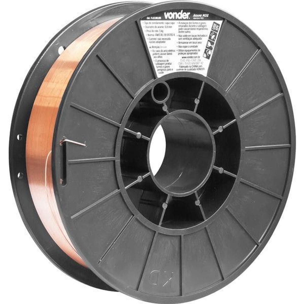 Arame Mig 0,8Mm Carretel Com 5Kg - Vonder