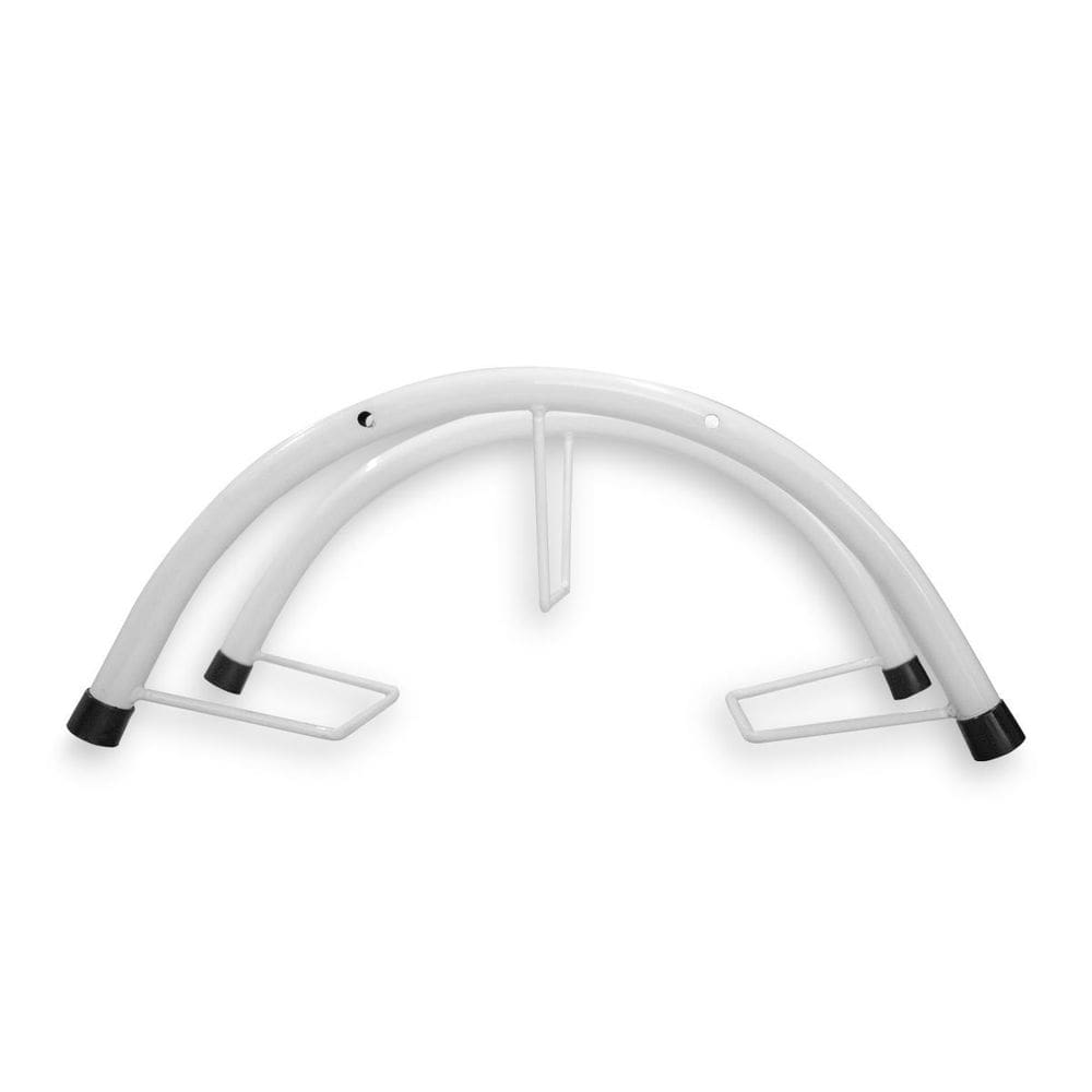 Suporte Enrolador Mangueira Meia Lua Reforçado Ferro Branco