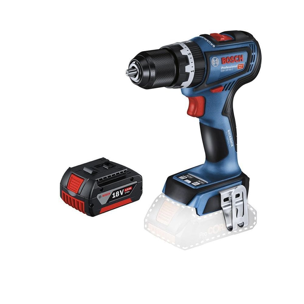 Parafusadeira Furad Impacto Bosch Gsb18V-90 18V + 1Bat 4Ah