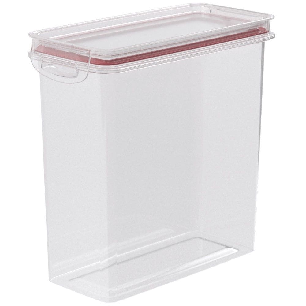 Porta mantimentos hermético Trava Mais 2,8 litros vermelho Plasutil ref.9935