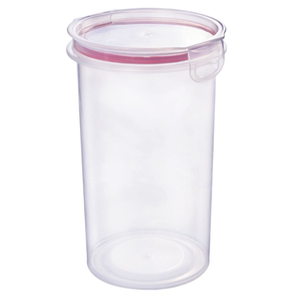 Porta mantimentos Hermético Redondo Trava Mais 1,8 litros vermelho Plasutil ref.14340