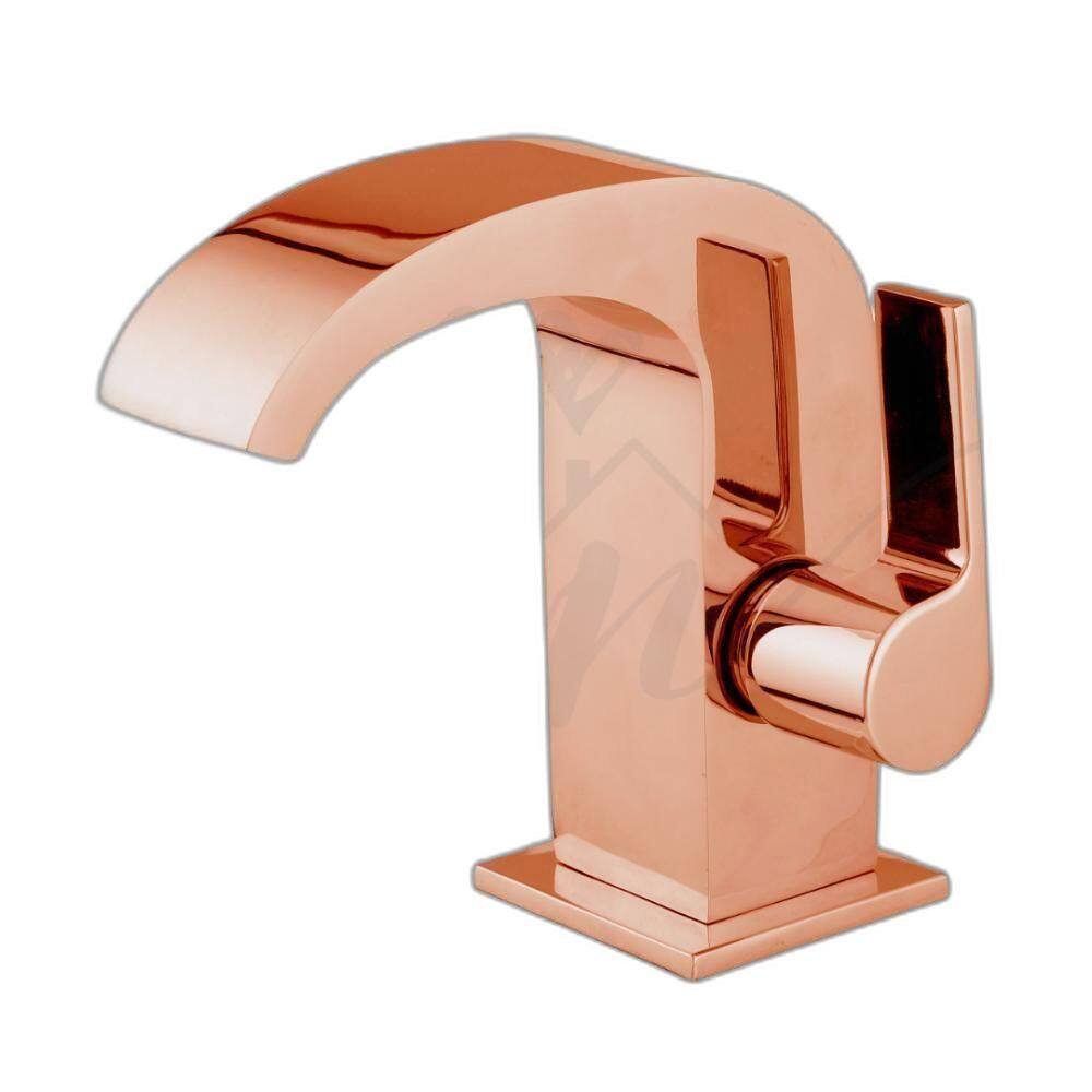 Torneira De Pia Para Banheiro Cascata Rose Bica Baixa C74