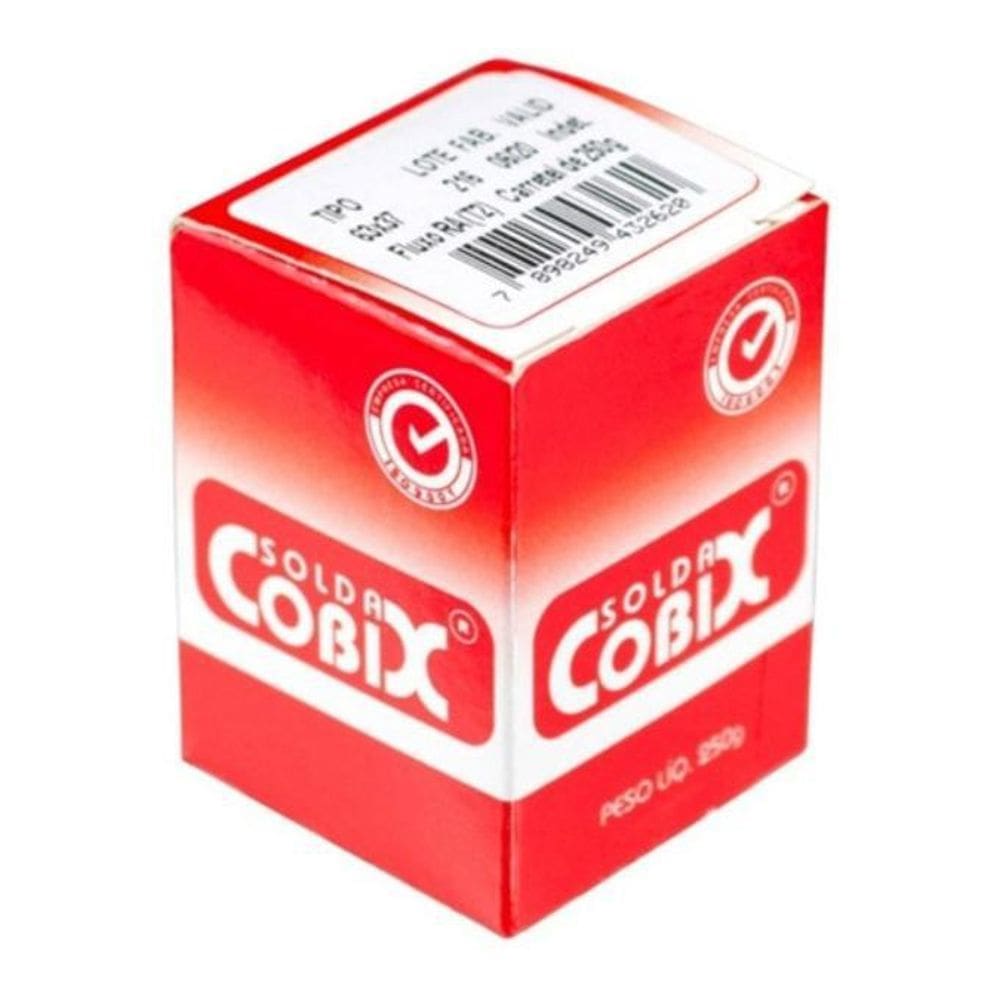Solda Estanho 1.0Mm Com Fluxo 63X37 Carretel 250G - Cobix