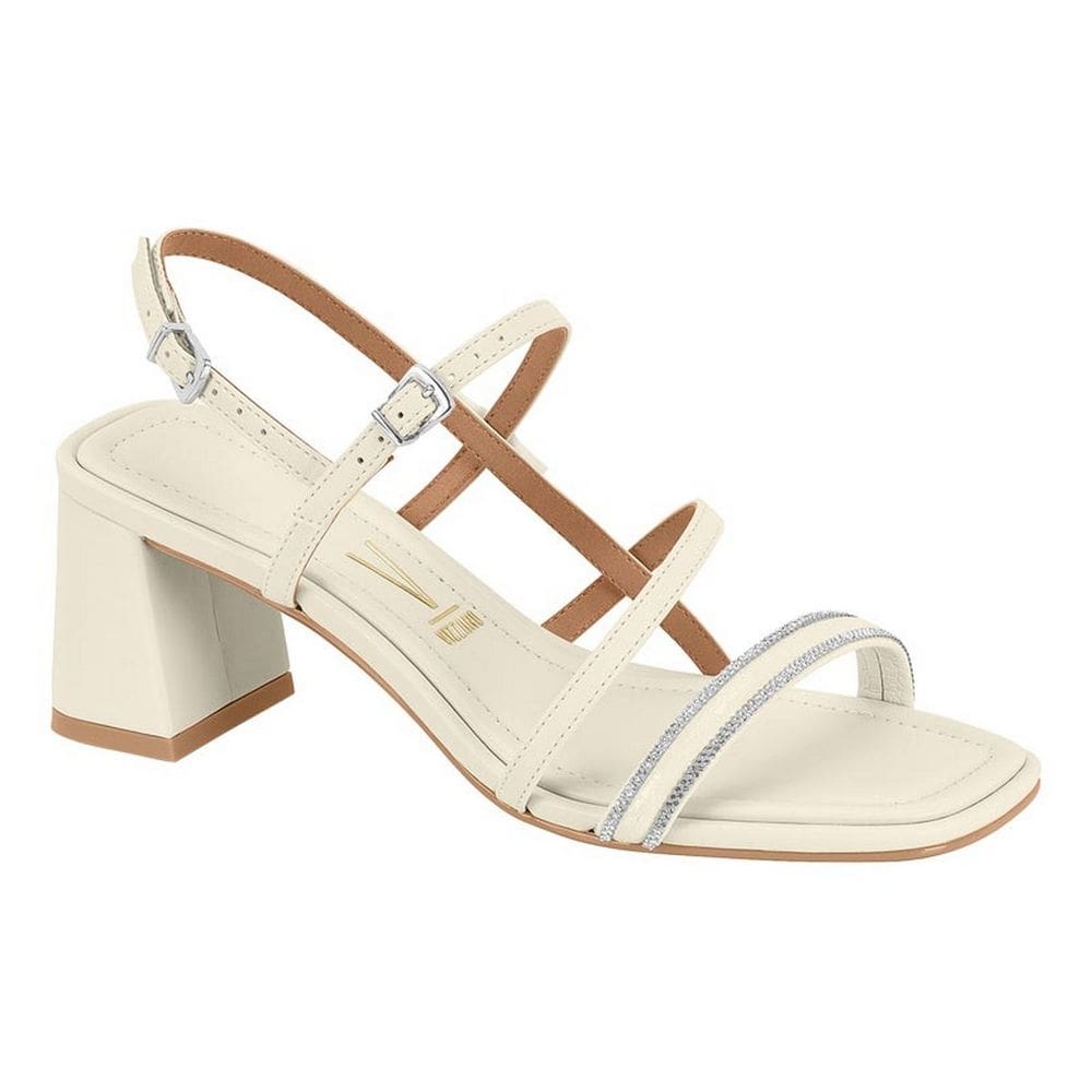Sandália Feminina Vizzano Salto Bloco Tiras Fivela  6530.108