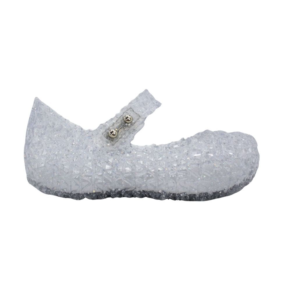 Sapatilha Mini Melissa Campana Papel Bebe Glitter Holograma
