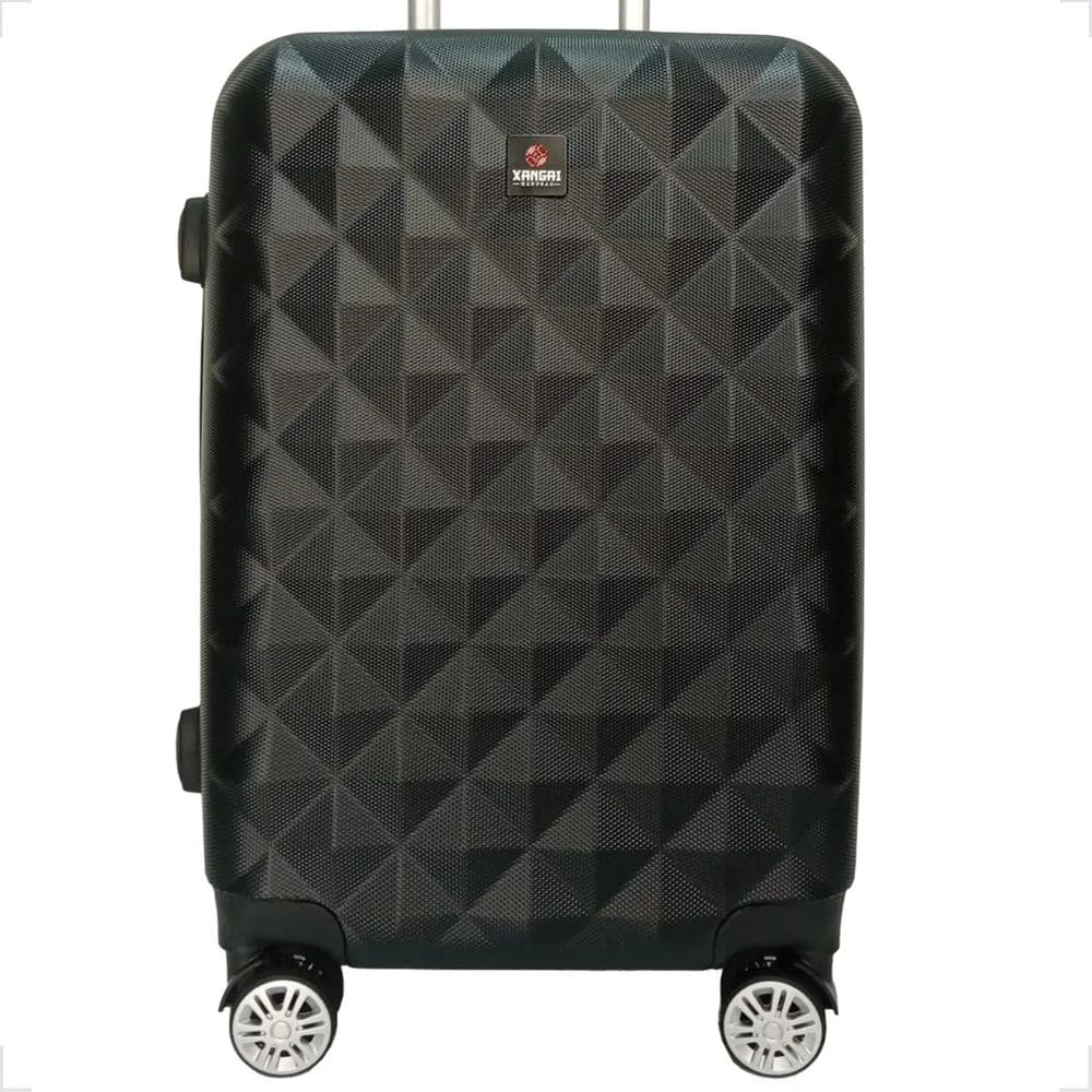 Mala de Viagem para 10kg Pequena de Bordo em Abs com Rodas Duplas 360º e Cadeado - Padrão Anac - Diamante - Xangai