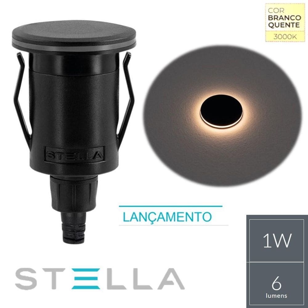 Balizador 1W Solo Way Ring Stella Stl21715/30 Embutido Quent