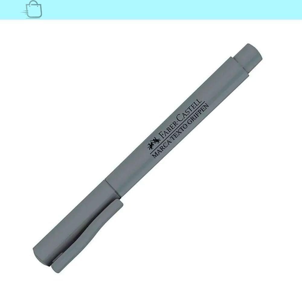 Marca-Texto Grifpen Faber Castell Diversas Cinza Novas Cores