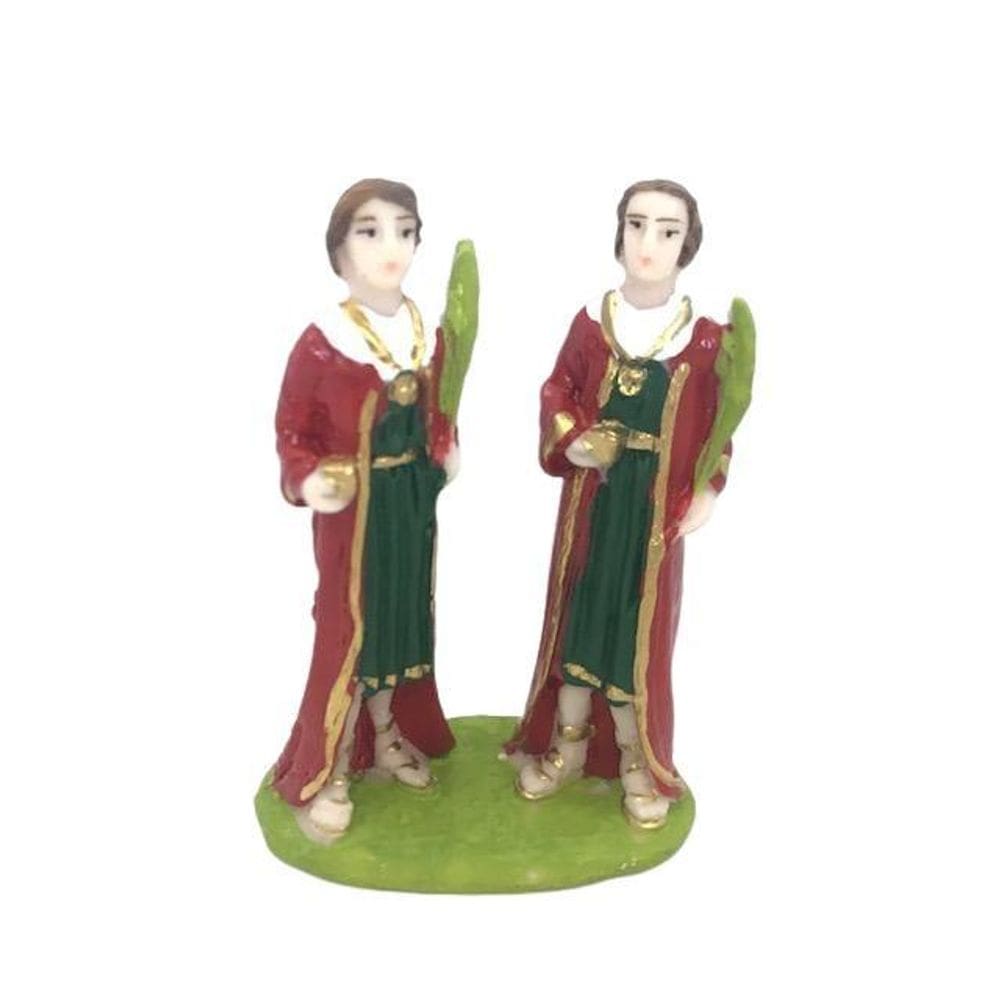 Imagem São Cosme E Damião Em Resina 7 Cm