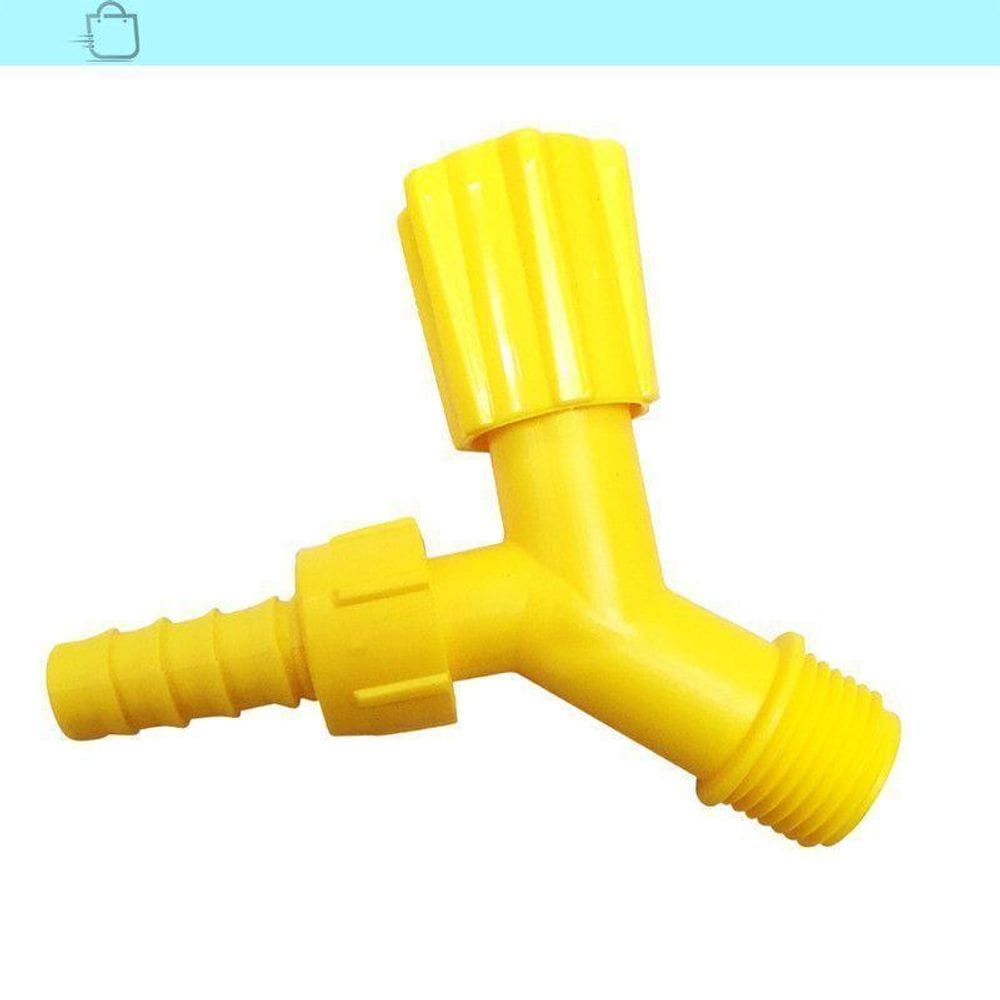 Torneira Para Tanque E Jardim Bico 3/4 Cor:Amarelo