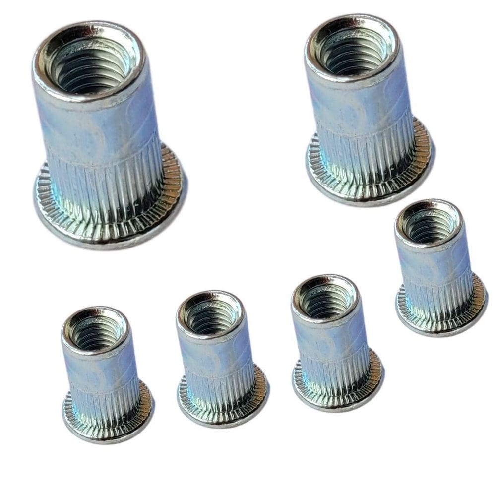 Porca Rebite M8 Com Rosca Aba Plana Longo Arrebite 50 Peças