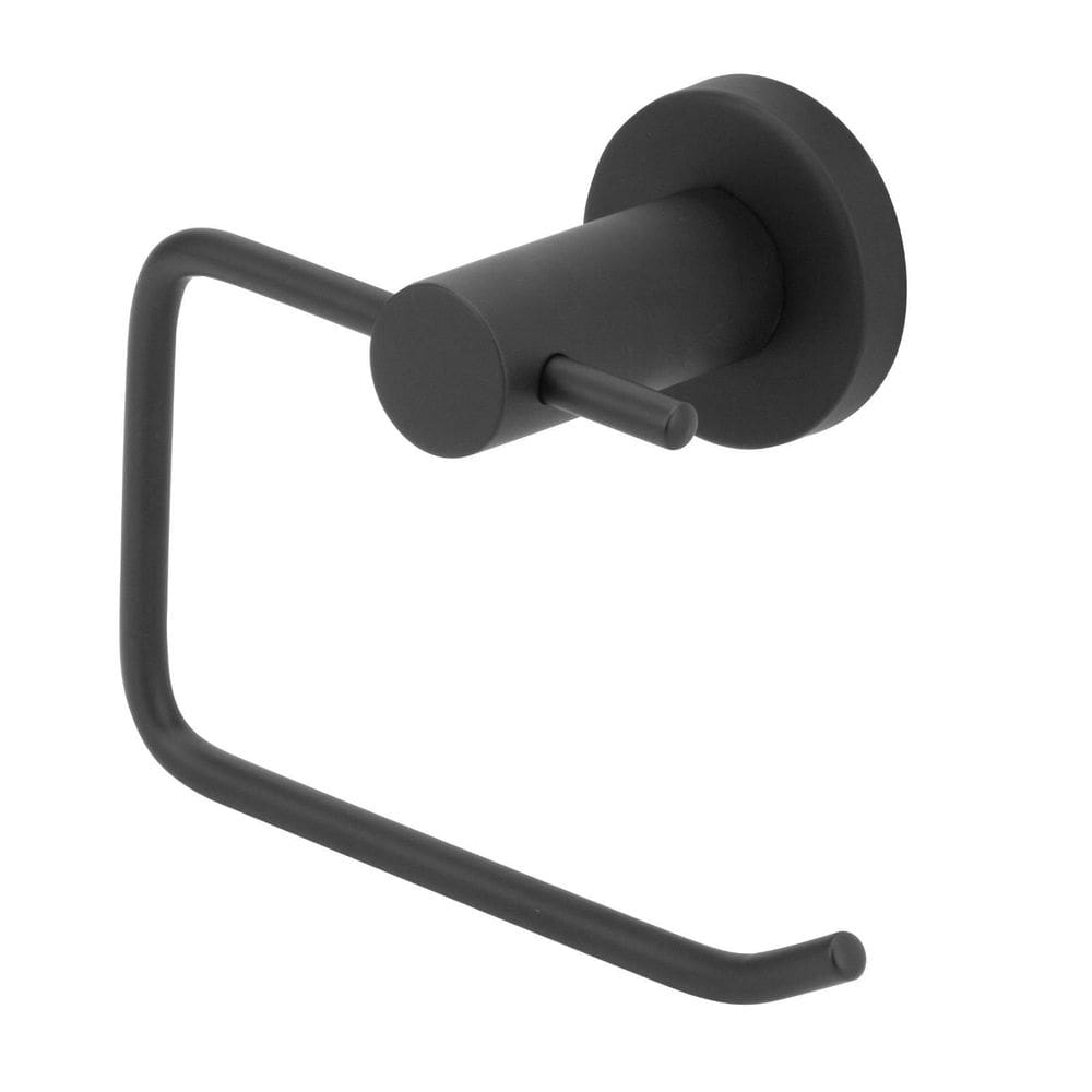 Porta Papel Higiênico Papeleira Inox Luxo Preto/Black