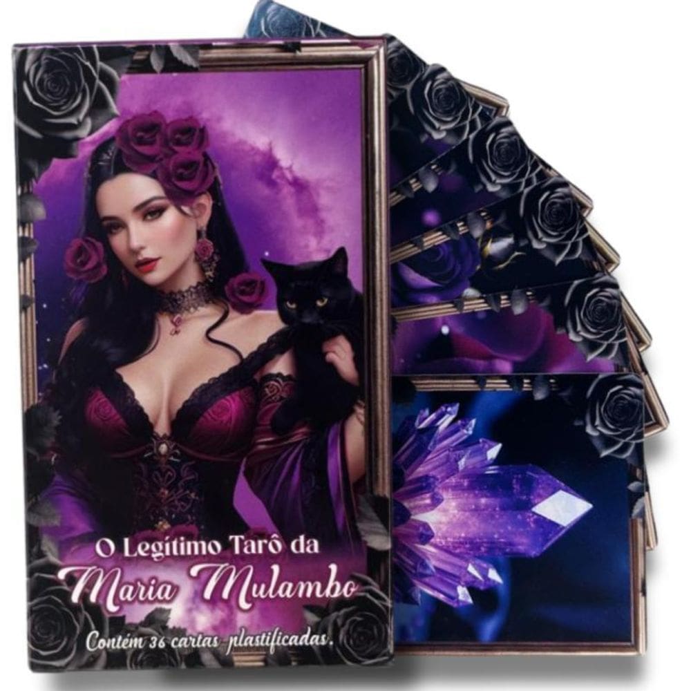 O Tarô Da Maria Mulambo 36 Cartas Plastif E Manual