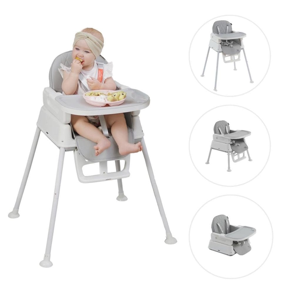 Cadeira Alimentação Infantil 3 Em 1 Harmony Maxi Baby Cinza