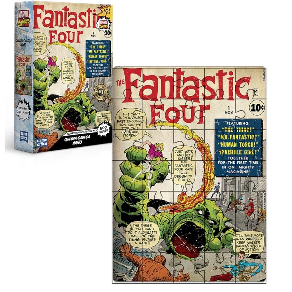 Quebra Cabeça Quarteto Fantástico Mavel 500 Pçs Game Office