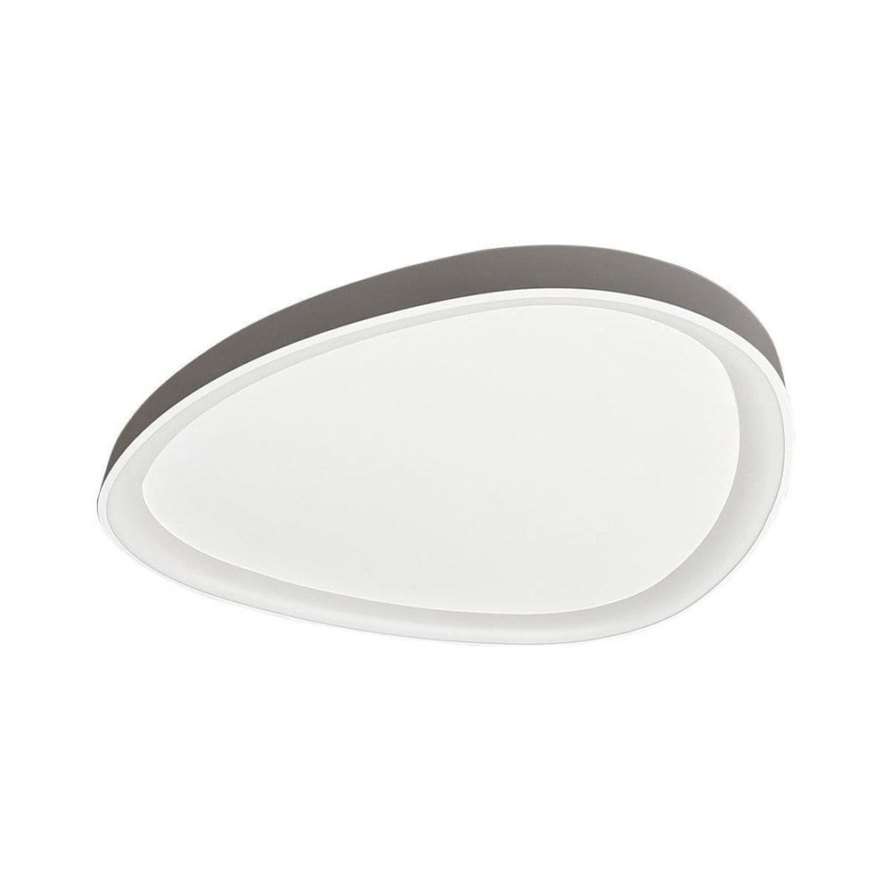 Plafon Led Seixos De Sobrepor 62Cm 45W Bivolt 3000K Branco