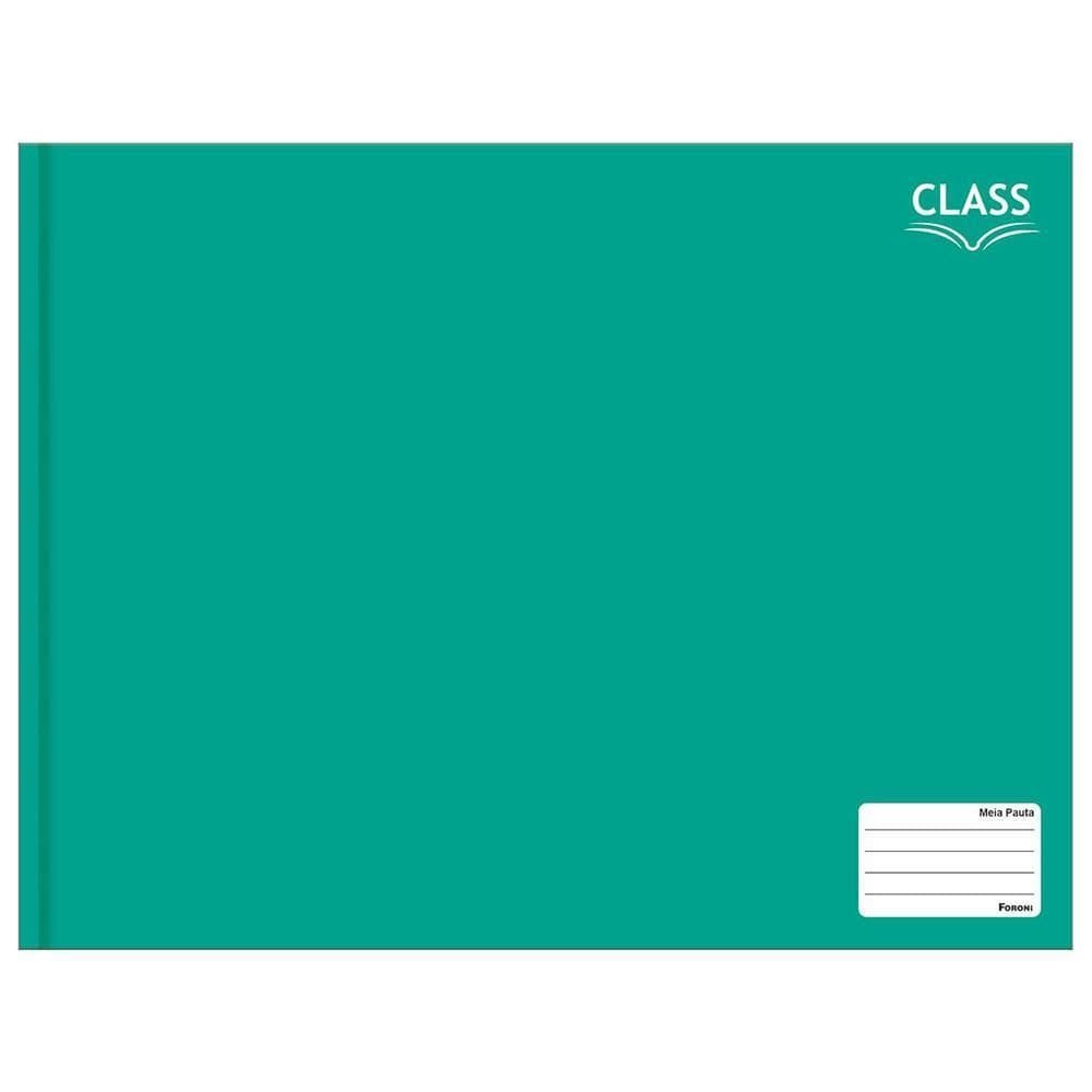 Caderno Meia Pauta 96Fls Brochura Class Verde Foroni