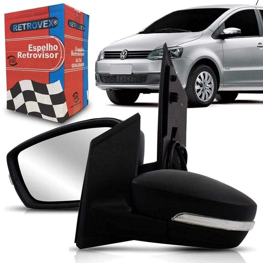 Retrovisor Fox 2010 2011 2012 Com Pisca Seta Manual Le