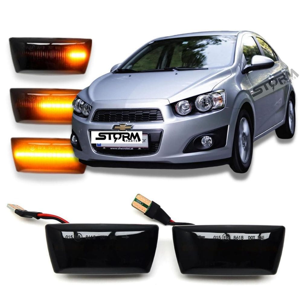 Par Seta Sequencial Chevrolet Gm Sonic Pisca Dinâmico Led