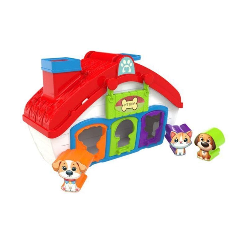 Casinha De Cachorro Brinquedo Infantil Didático Sensorial