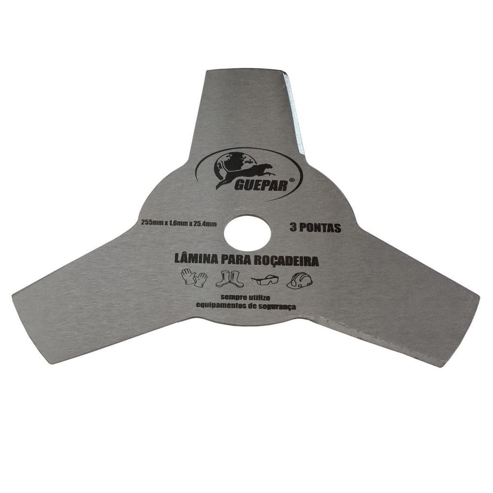 Lâmina Para Roçadeira 3 Pontas 254Mm X 1 Pol. Profissional
