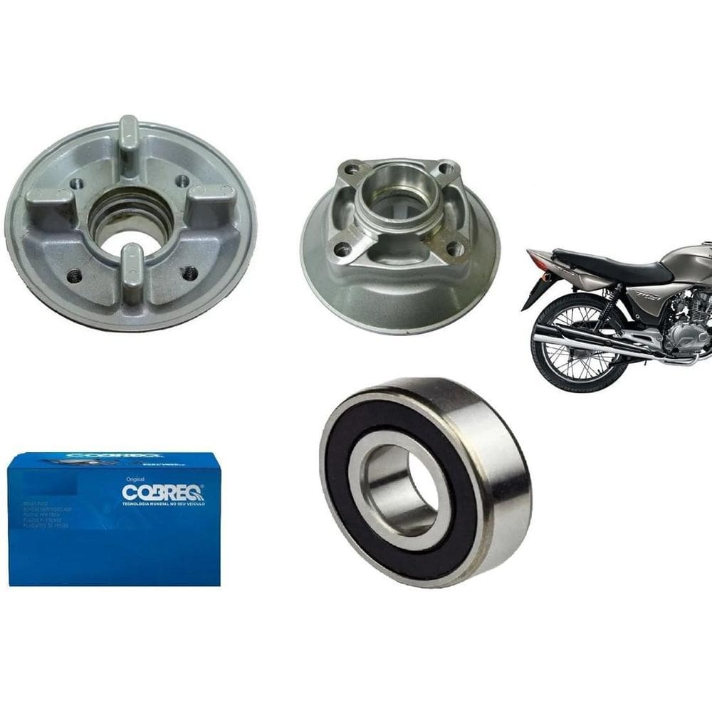 Contra Choque Cobreq + Rolamento 6004 Cg Titan Fan Cargo 150
