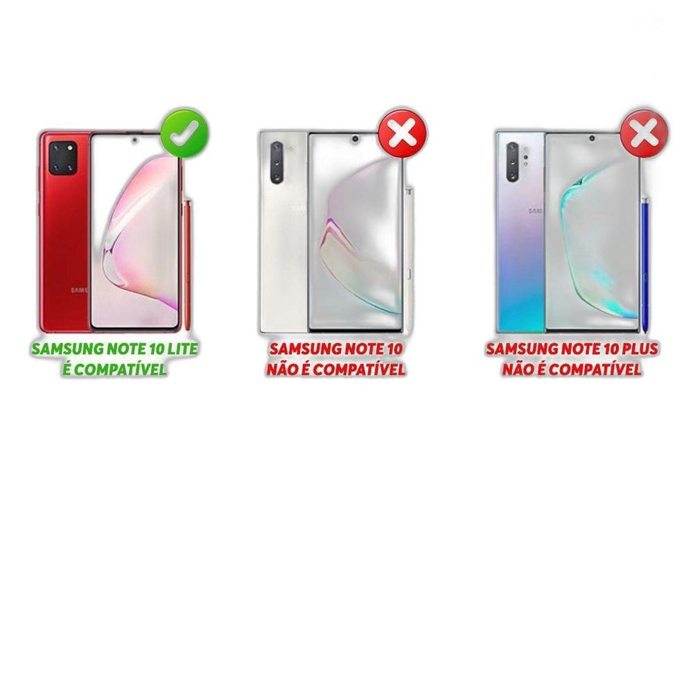 Capa protetora anti-impacto p/ Galaxy Note 10 Lite - preto