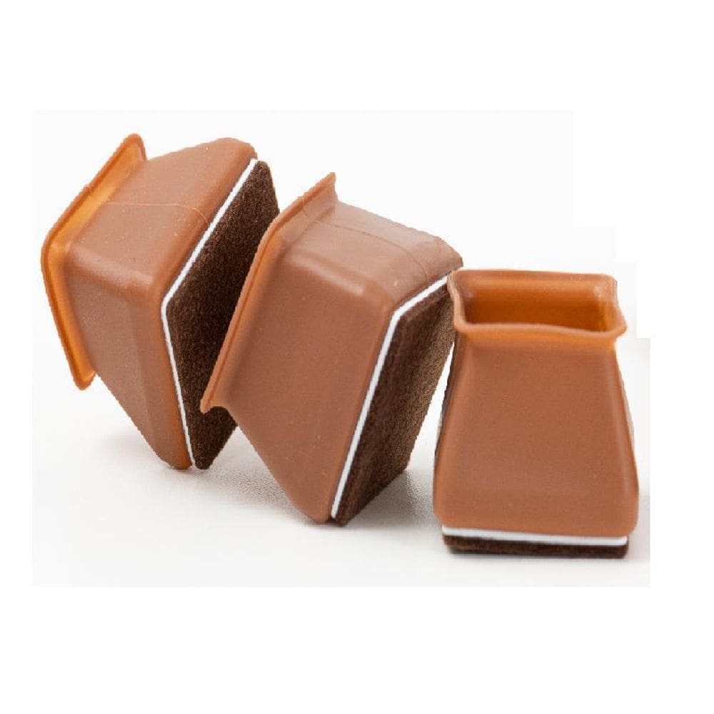 Kit 32 Protetor Para Pes De Mesa E Cadeira Feltro Quadrado