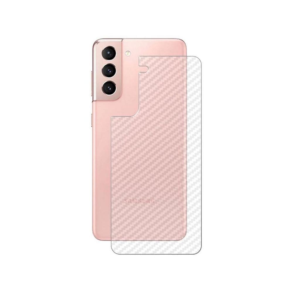 Película Traseira De Fibra De Carbono Para Samsung S21