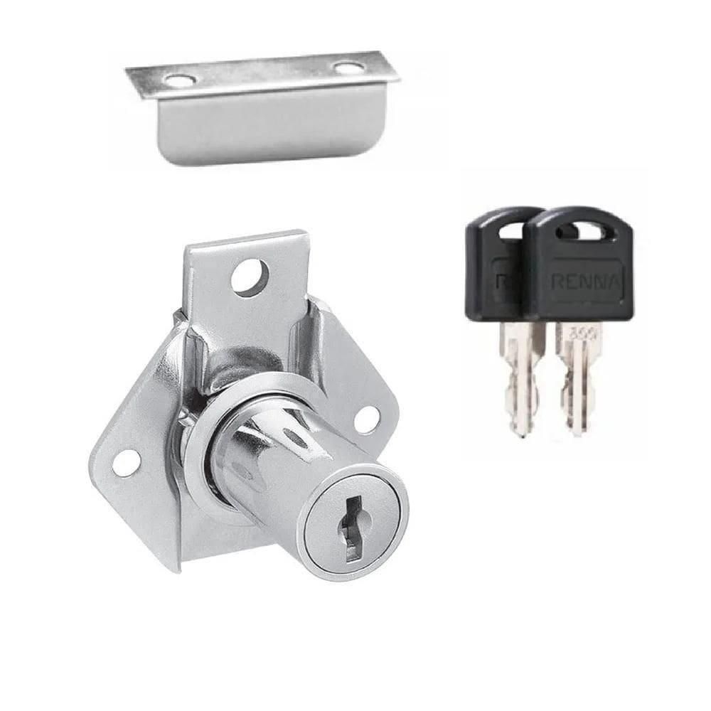 Fechadura Porta Gaveta Armario Moveis Cromada 31Mm