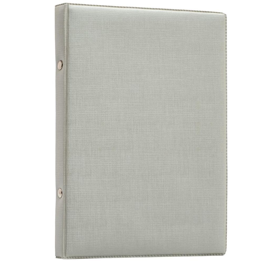 1 Álbum De Foto 20X25/40 Fotos sintético Prata-Metál